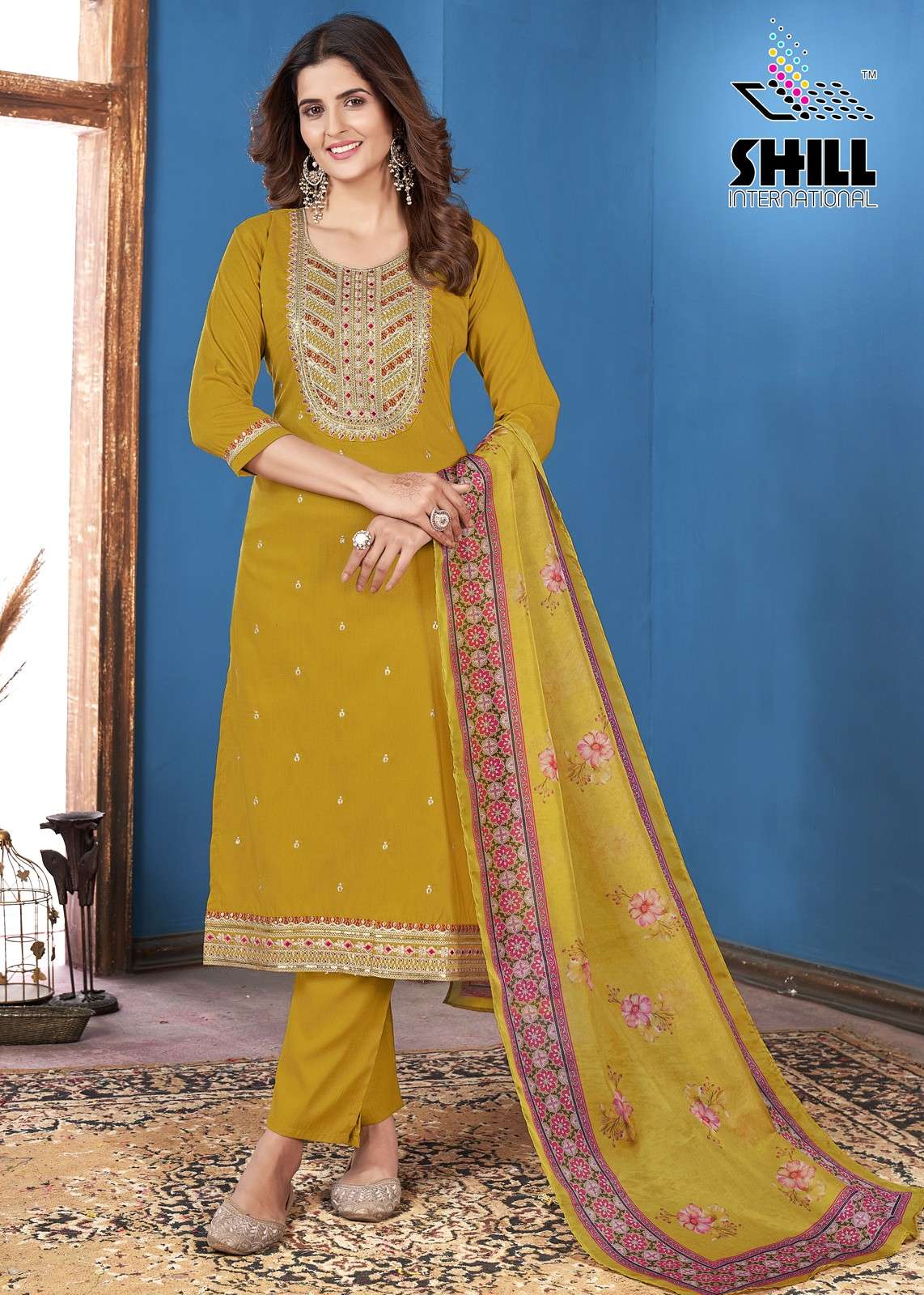 Mustard Kurta With Straig..